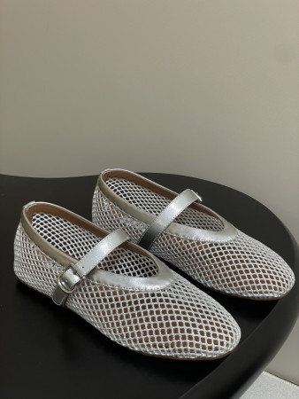 UA ALAÏA BALLET FLATS IN FISHNET