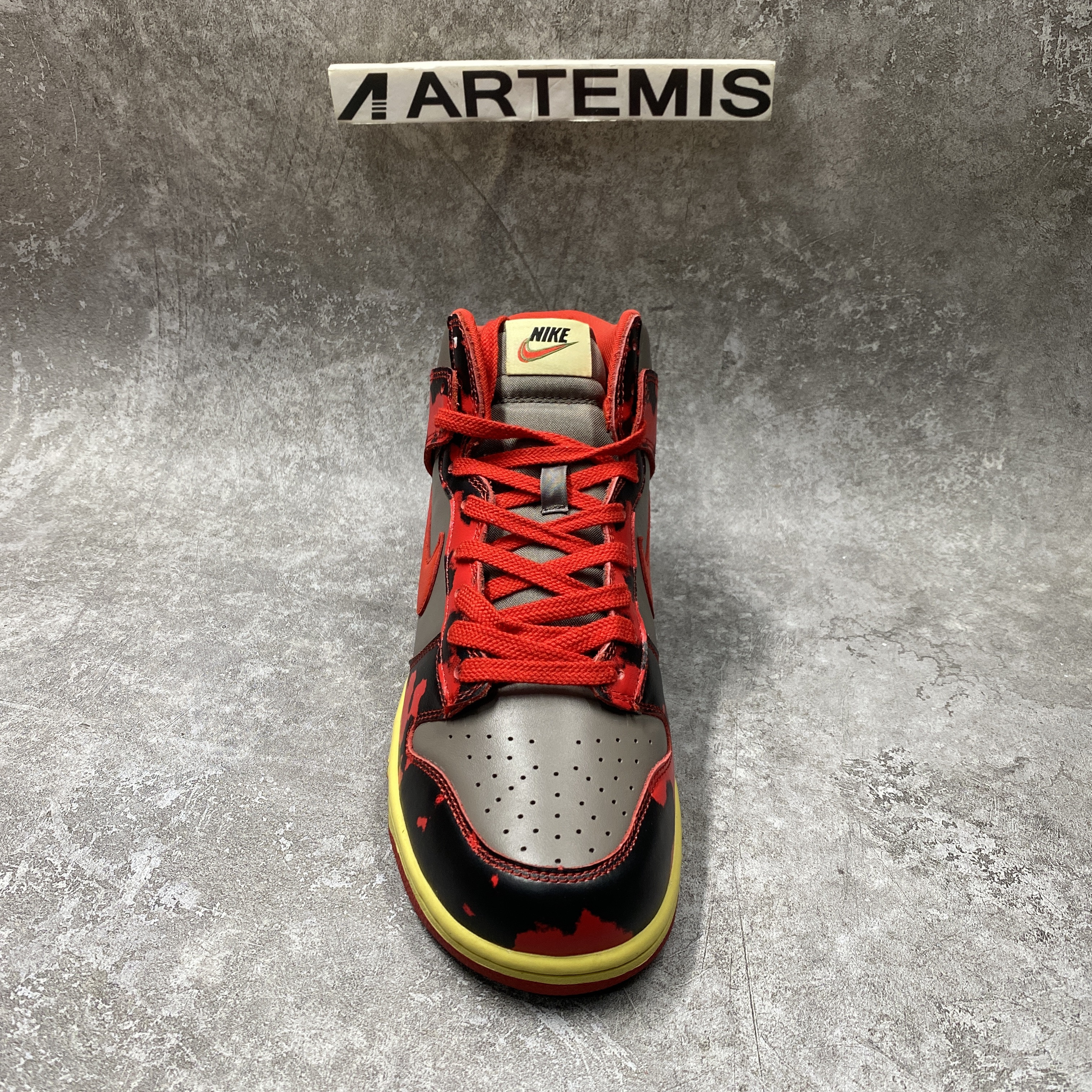 Nike Dunk High 1985 Red Acid Wash