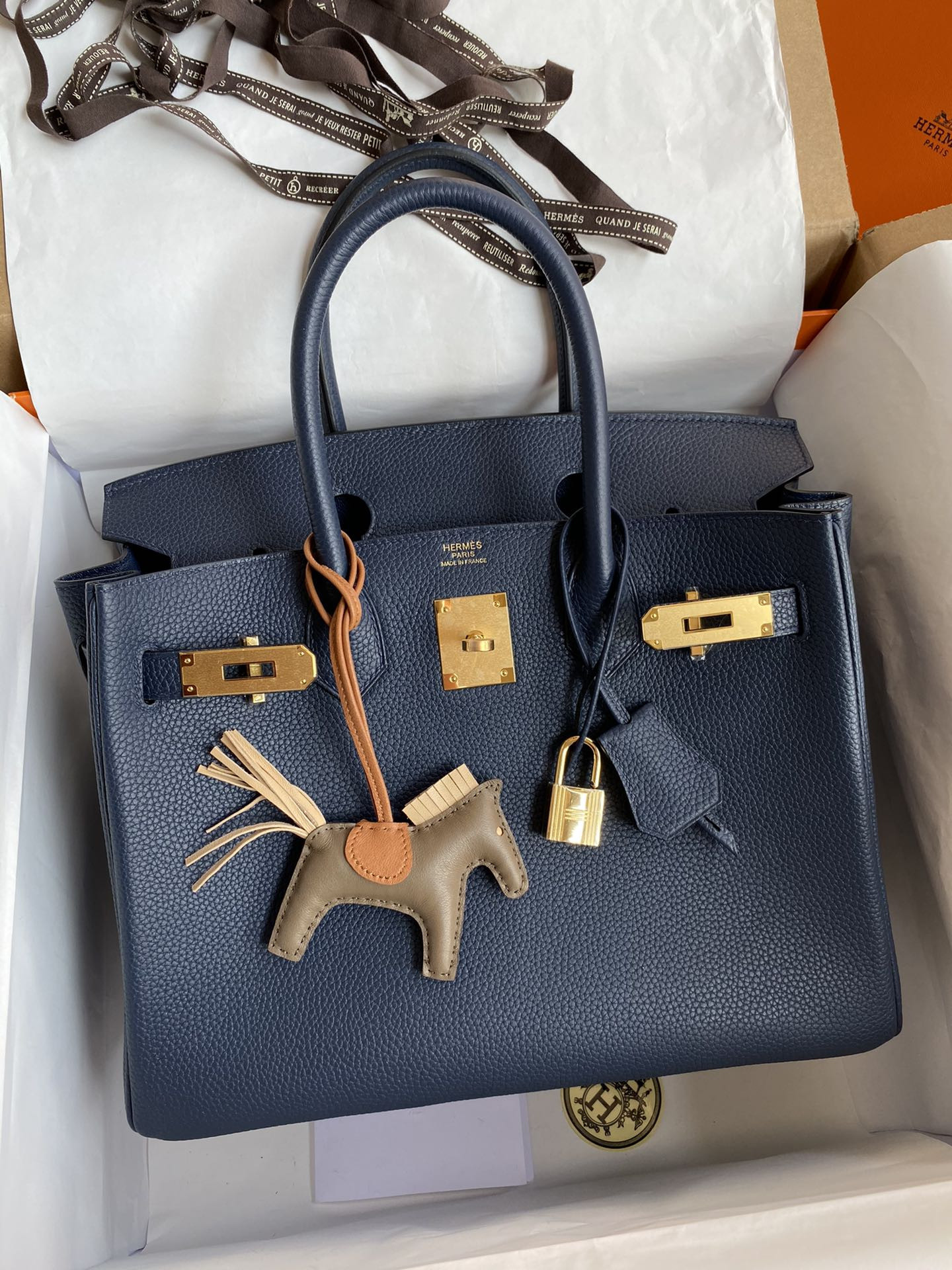 HERMÈS BIRKIN Gold 25 30 35(Horse charm not included)