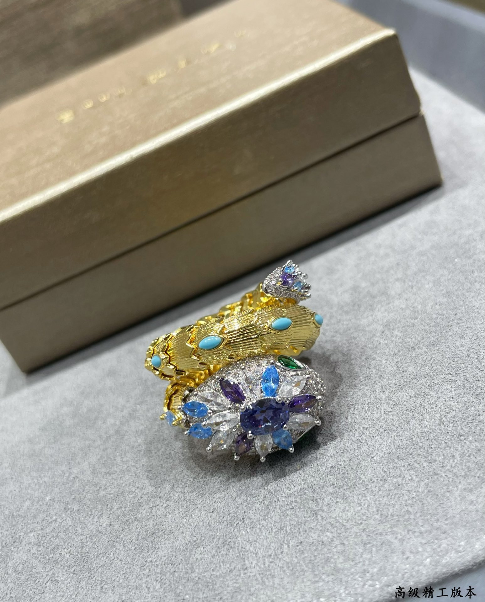 b*l*ai Di*m*nd princess snake ring