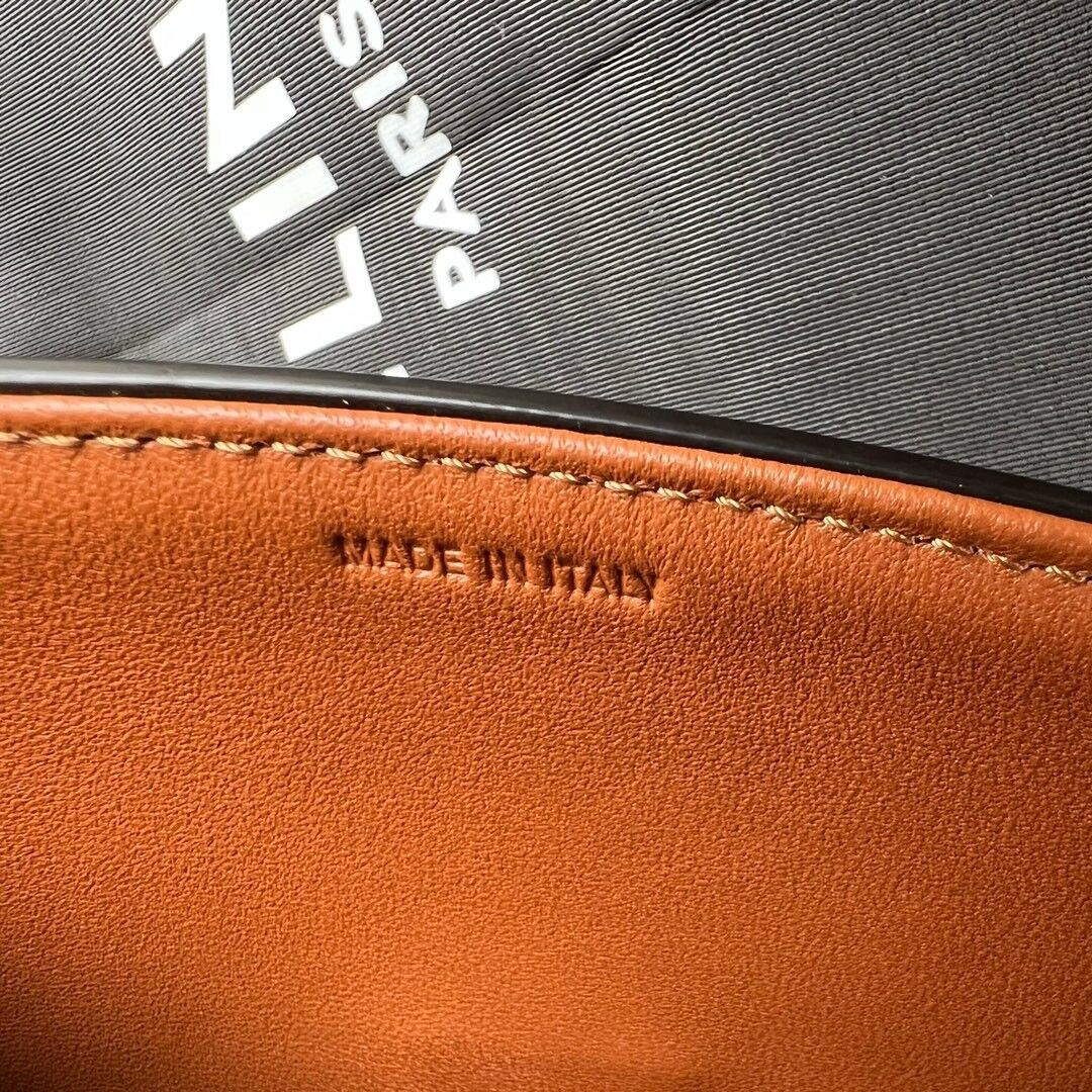 Ce**e teen triomphe bag in textile and calfskin 18.5x13.5x7cm