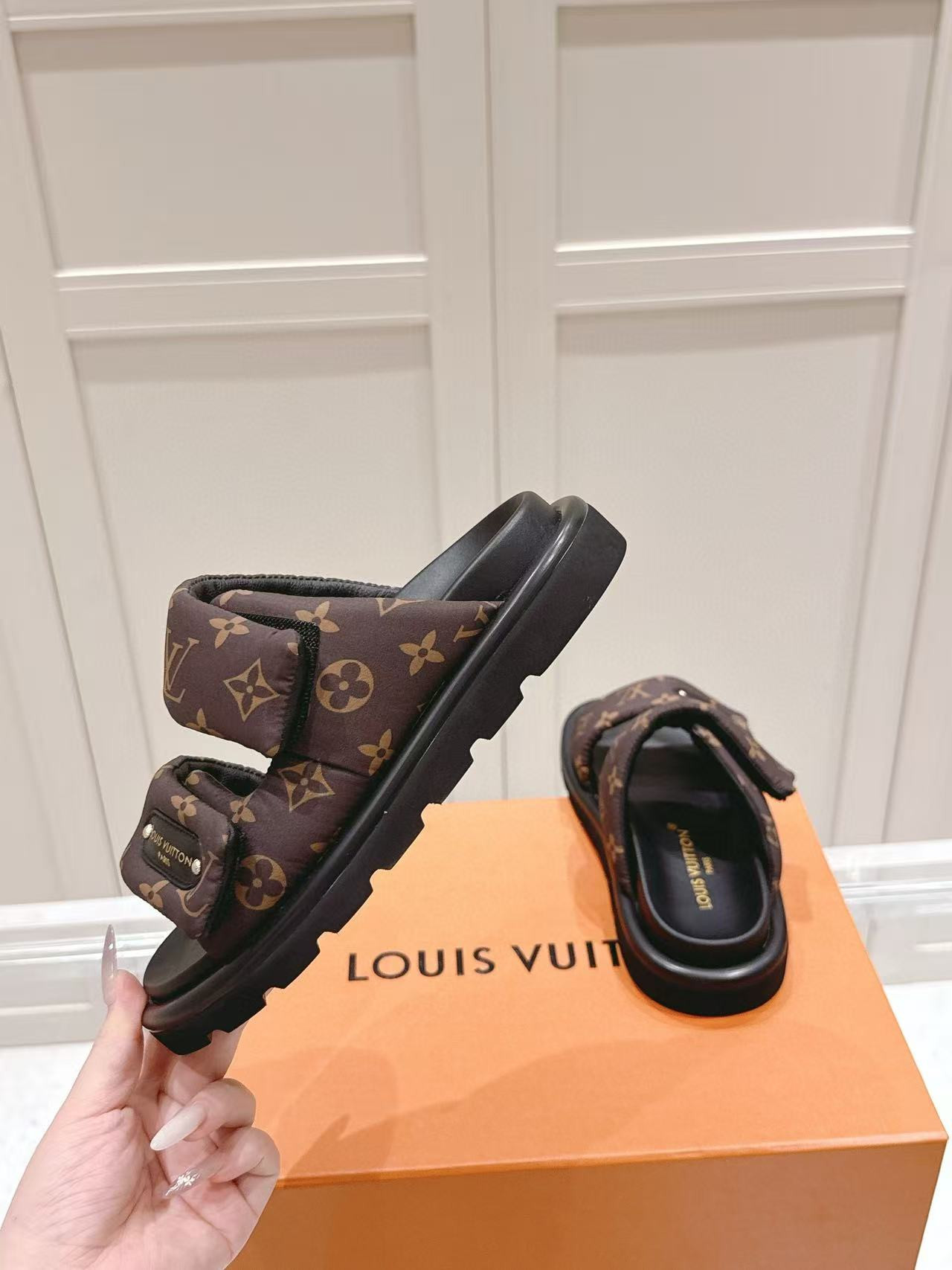 UA LV Pool Pillow Mules