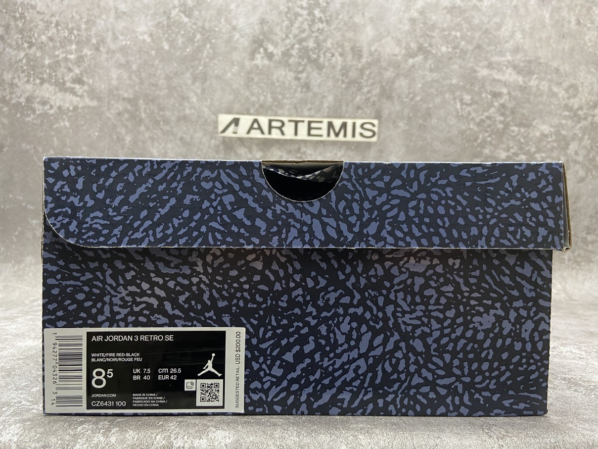 Air Jordan 3 Retro Denim SE Fire Red