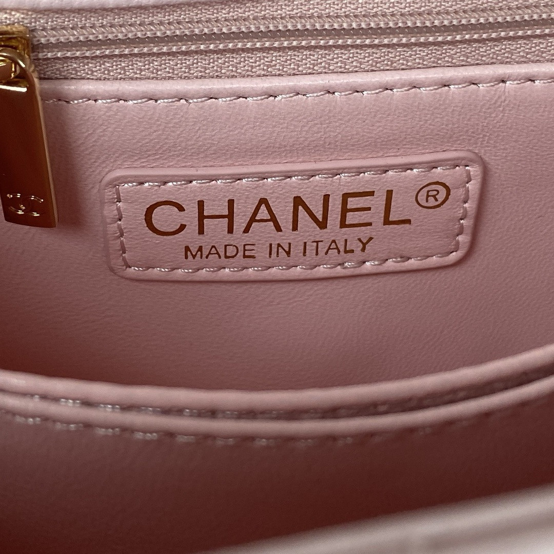 Ch*el coco handle bag 24x10x14cm