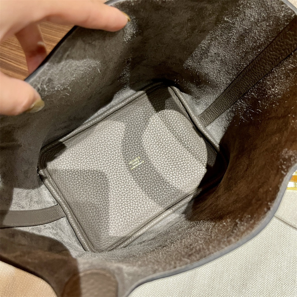 H**me5 picotin 18cm pewter gray without original box