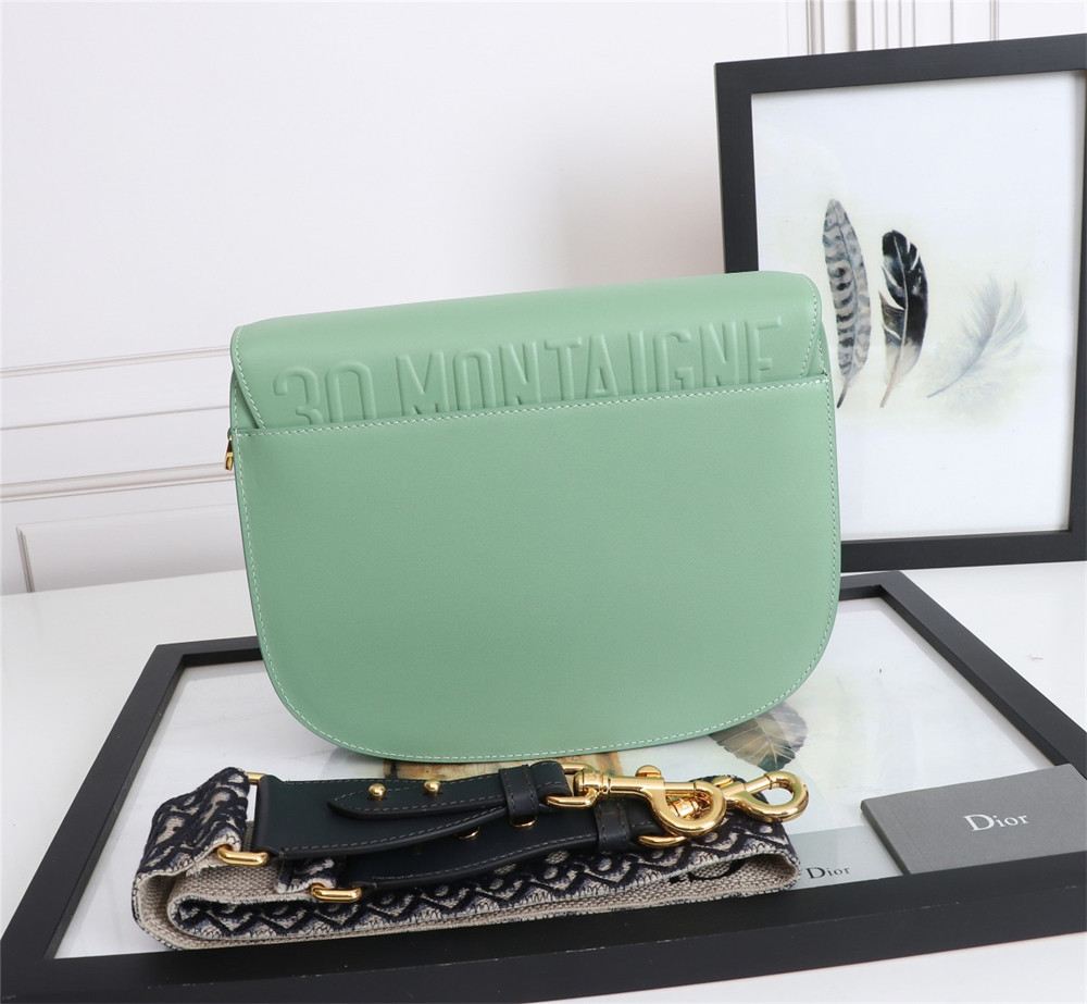 large D*or bobby bag green box calfskin