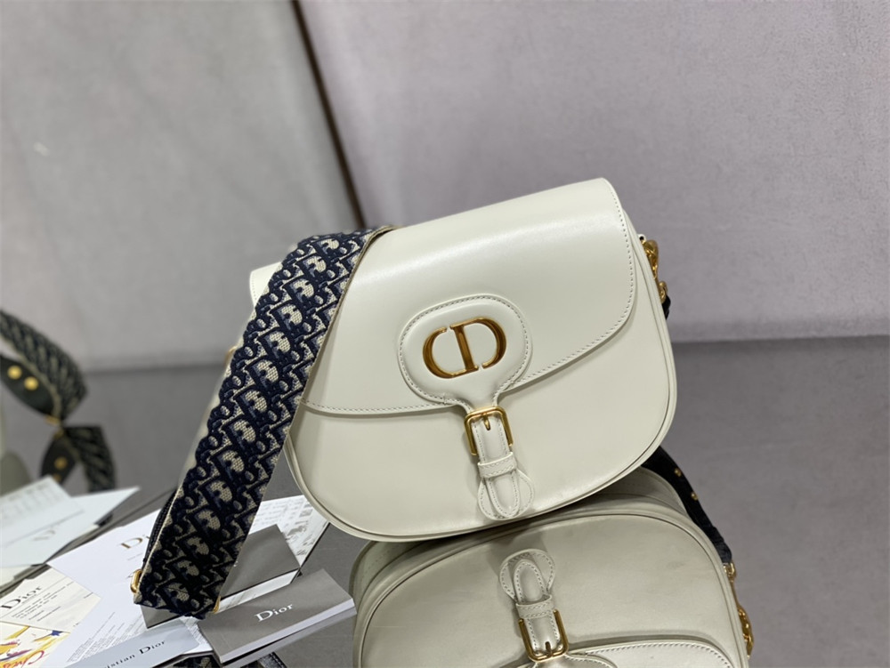 large D*or bobby bag white box calfskin