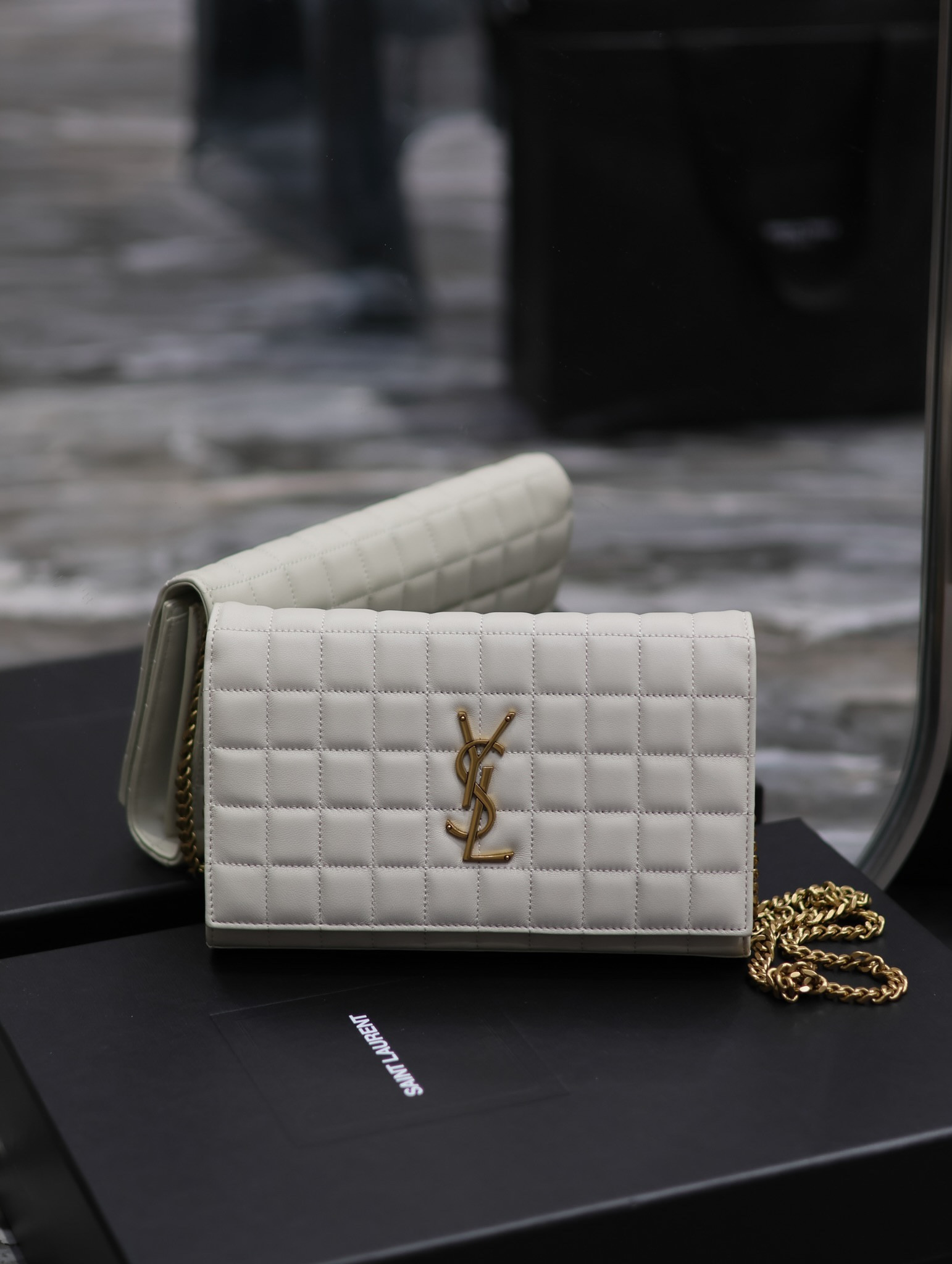 Y*L cassandre chain wallet white