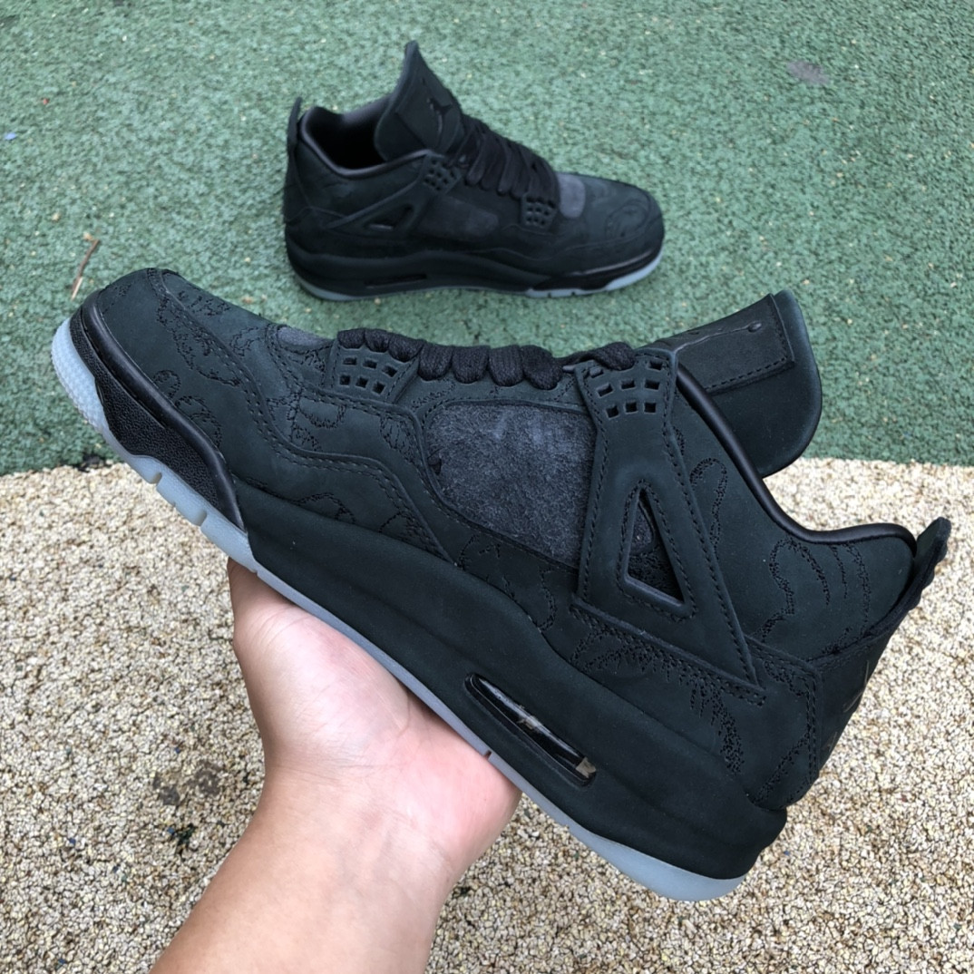 UA Jordan 4 Retro Kaws Black