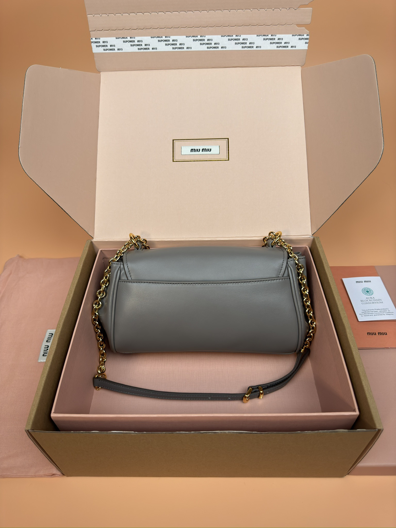 Miu Miu Leather shoulder bag 13.5x24x9cm