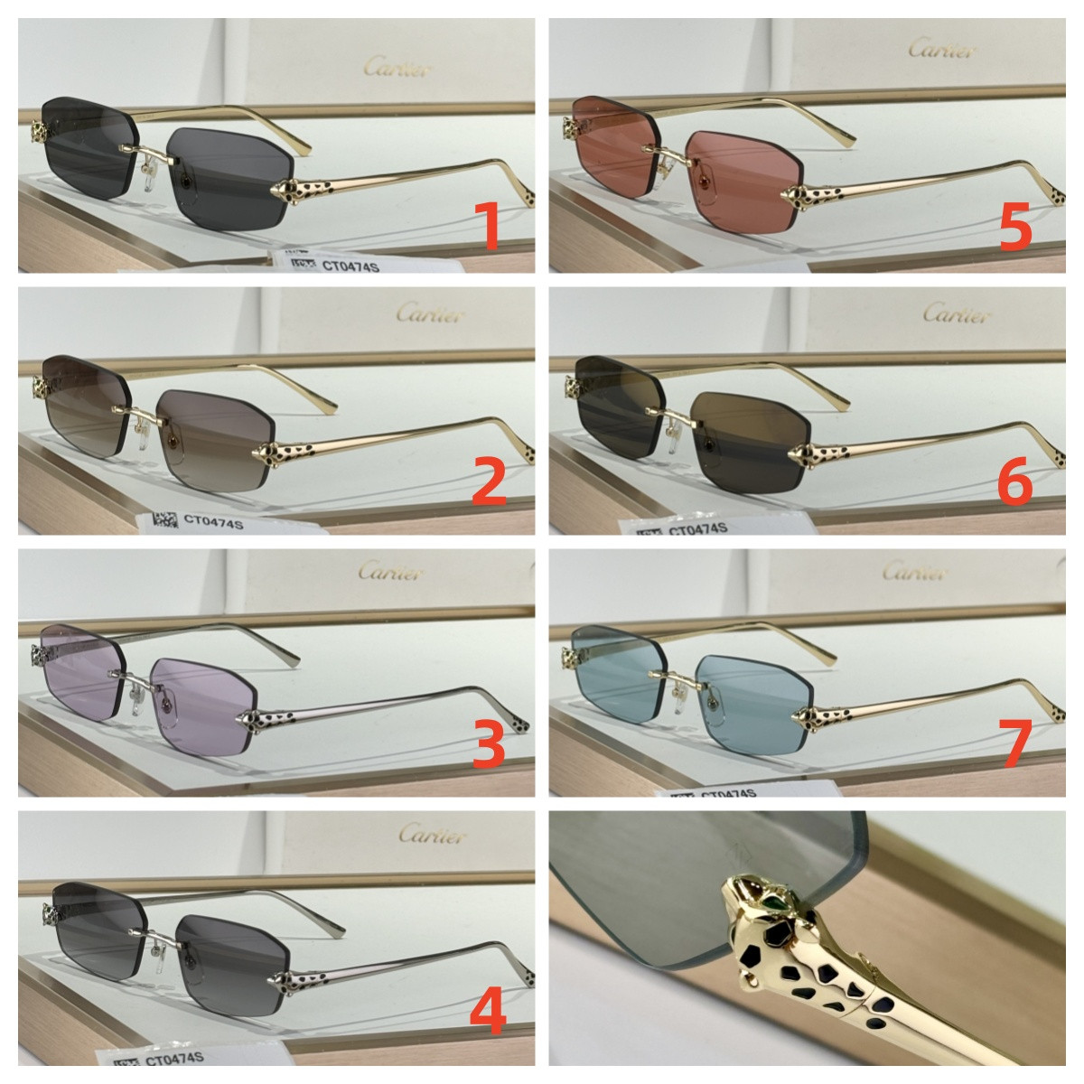 Ca*t*er glasses ct0474s 56-18-145