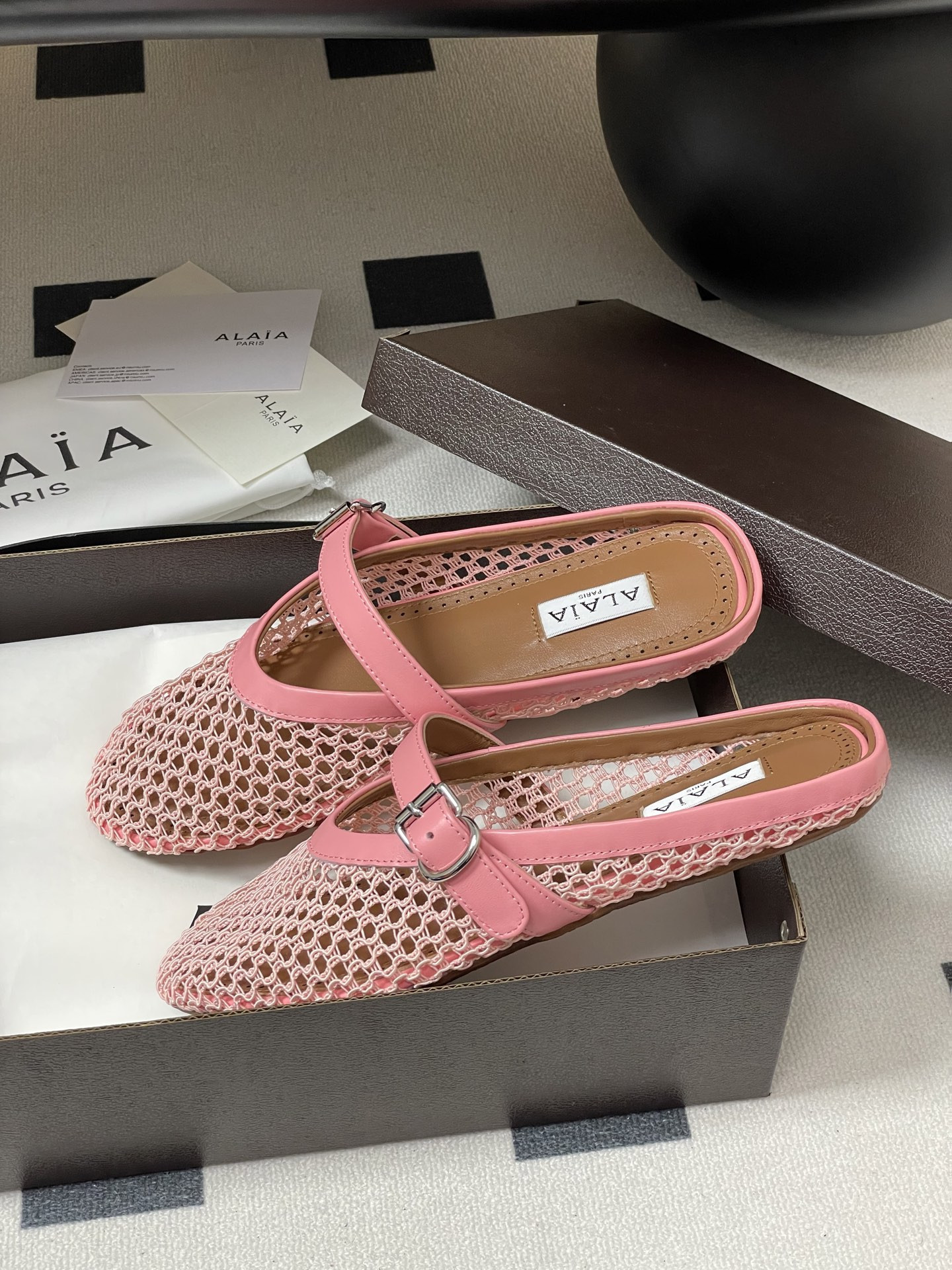 UA Alaia Flat Mules(Customized Size 7-10 days production time)
